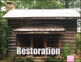 Historic Log Cabin Restoration  Lattimore, North Carolina